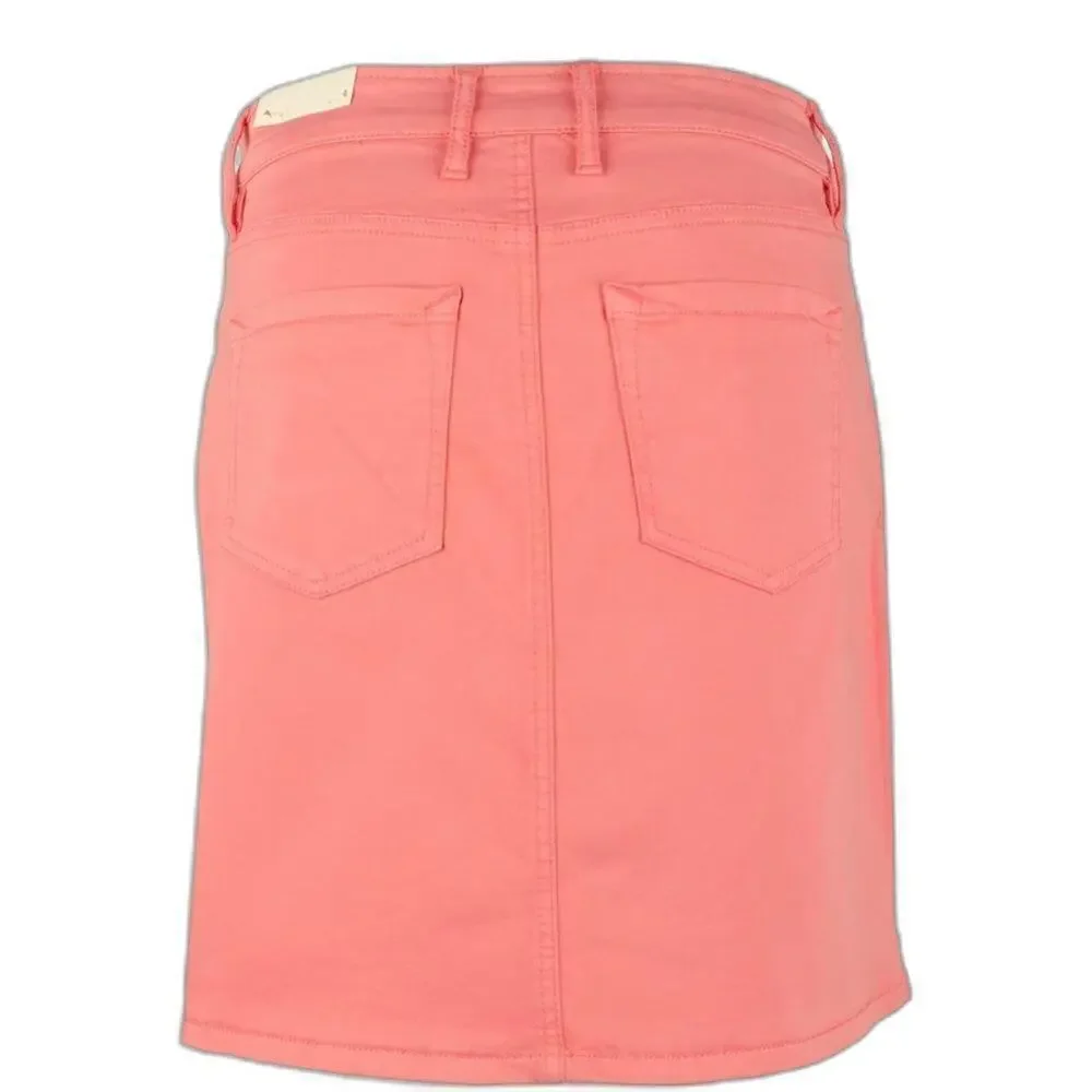 Tommy Bahama Boracay Beach Denim Tencel Skirt Pure Coral Size 14 - Picture 3 of 7